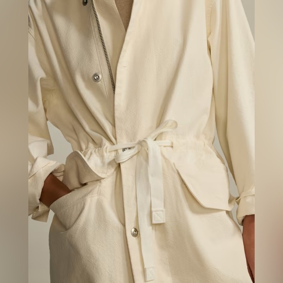 NWT The Canvas Organic Cotton Parka in Bone - Picture 5 of 7